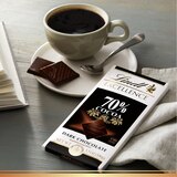 Lindt Excellence 70% Cocoa Dark Chocolate Candy Bar, Dark Chocolate, 3.5 oz, thumbnail image 2 of 7