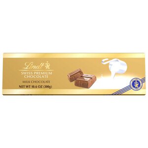  Lindt Swiss Premium Milk Chocolate Gold Bar, 10.6 OZ 