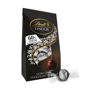  Lindt LINDOR 60% Extra Dark Chocolate Truffles, 5.1 OZ Bag 