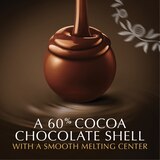 Lindt Lindor 60% Extra Dark Chocolate Candy Truffles, Bag, 5.1 oz, thumbnail image 3 of 7