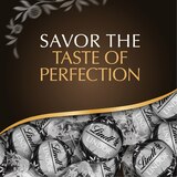 Lindt Lindor 60% Extra Dark Chocolate Candy Truffles, Bag, 5.1 oz, thumbnail image 4 of 7