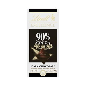 Lindt EXCELLENCE 90% Cocoa Dark Chocolate Bar, 3.5 OZ