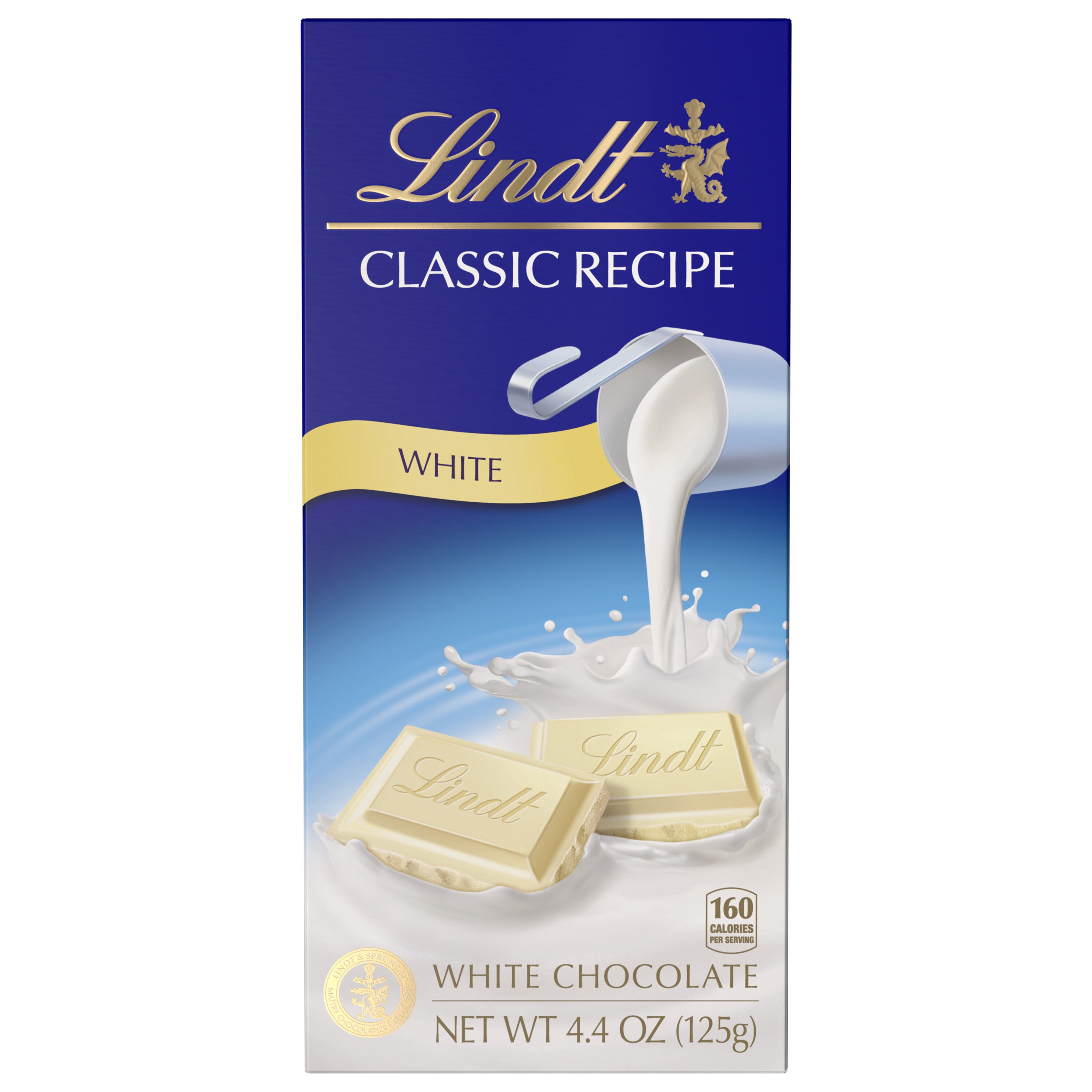 Lindt Classic Recipe White Chocolate Candy Bar, 4.4 Oz