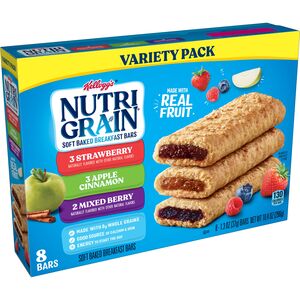 Nutri-Grain Soft Baked Breakfast Bar Variety Pack, 8 Ct - 1.3 Oz , CVS