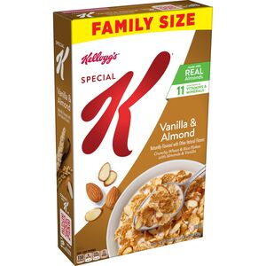 Kellogg's Special K Vanilla & Almond Cereal, Family Size, 18.8 OZ