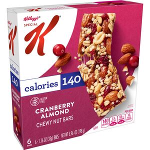 Special K Nourish Chewy Nut Bars Cranberry Almond, 6CT