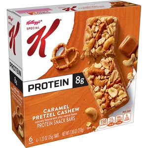 Kellogg's Special K Protein Snack Bar Caramel Pretzel Cashew, 6 CT, 7.38 OZ