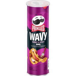 Pringles Wavy Potato Crisps, 4.8 OZ