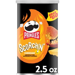 Pringles Scorchin' Grab N' Go Cheddar Potato Crisps, 2.5 Oz , CVS