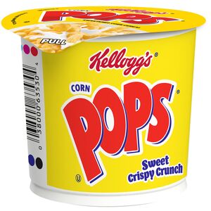  Kellogg's Corn Pops Breakfast Cereal in a Cup, Original, Single Serve, 1.5 OZ 