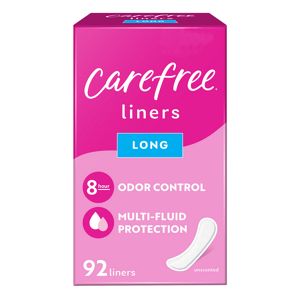 Carefree Acti-Fresh Long Panty Liners, 92 CT