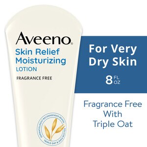 Aveeno - Loción hidratante para aliviar la piel, sin fragancia