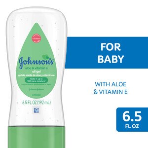 Johnson & Johnson Baby Oil Gel With Aloe Vera & Vitamin E - 6.5 Oz , CVS