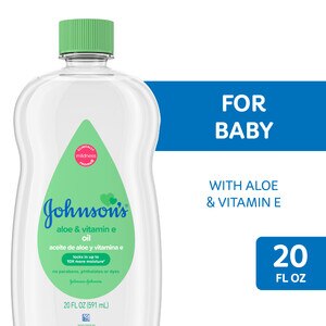 Johnson & Johnson Baby Oil With Aloe Vera & Vitamin E - 20 Oz , CVS