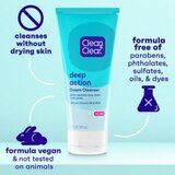 Clean & Clear Deep Action Cream Cleanser, 6.5 OZ, thumbnail image 4 of 11