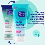 Clean & Clear Deep Action Cream Cleanser, 6.5 OZ, thumbnail image 5 of 11