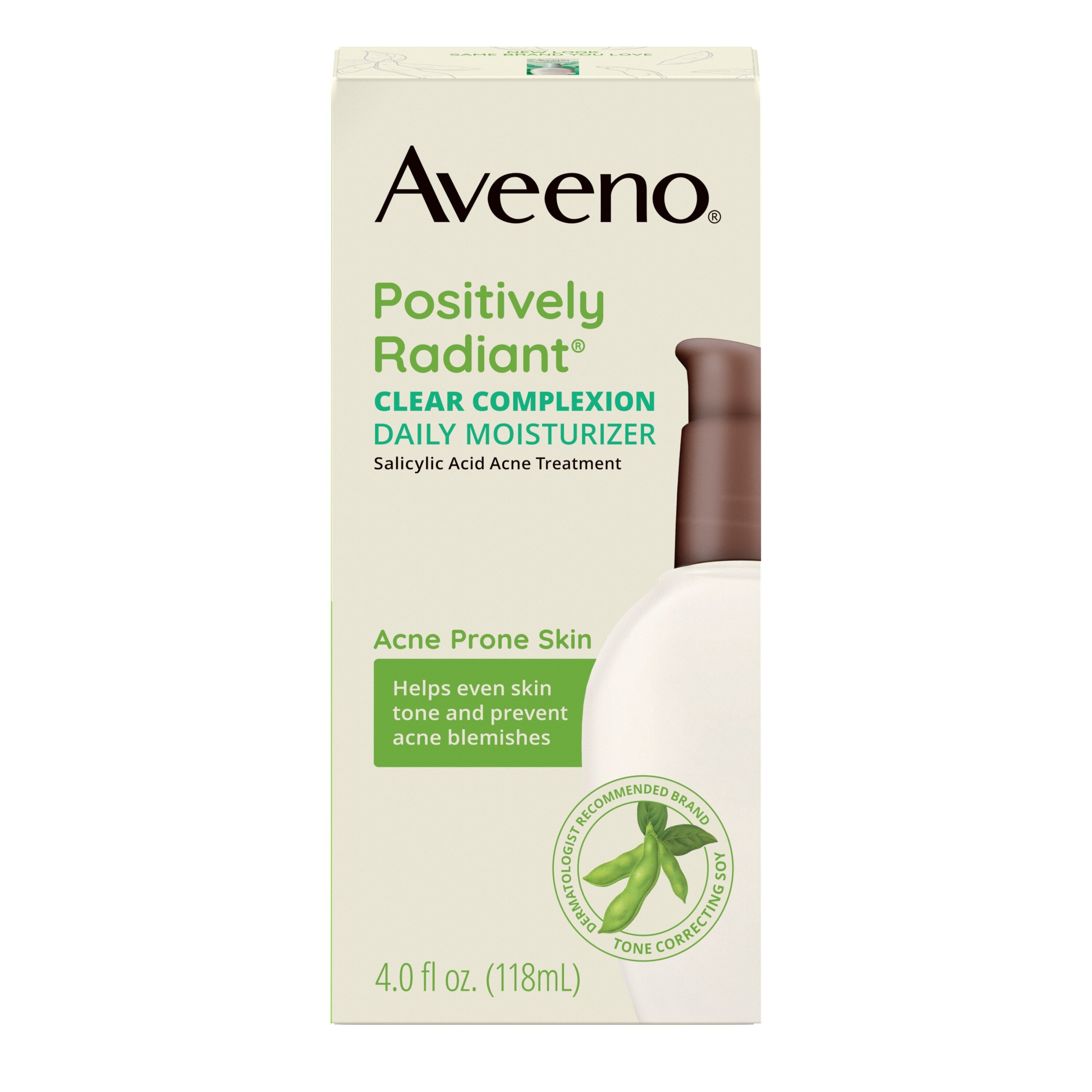 Aveeno Clear Complexion Acne-Fighting Moisturizer with Soy, 4 OZ