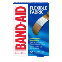 Band Aid Brand Flexible Fabric Adhesive Bandages, 30 Count