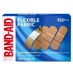 Band-Aid Brand Flexible Fabric Adhesive Bandages, All One Size