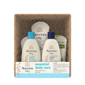 Aveeno Baby Essential Baby & Mommy Skincare Gift Set, 7 items