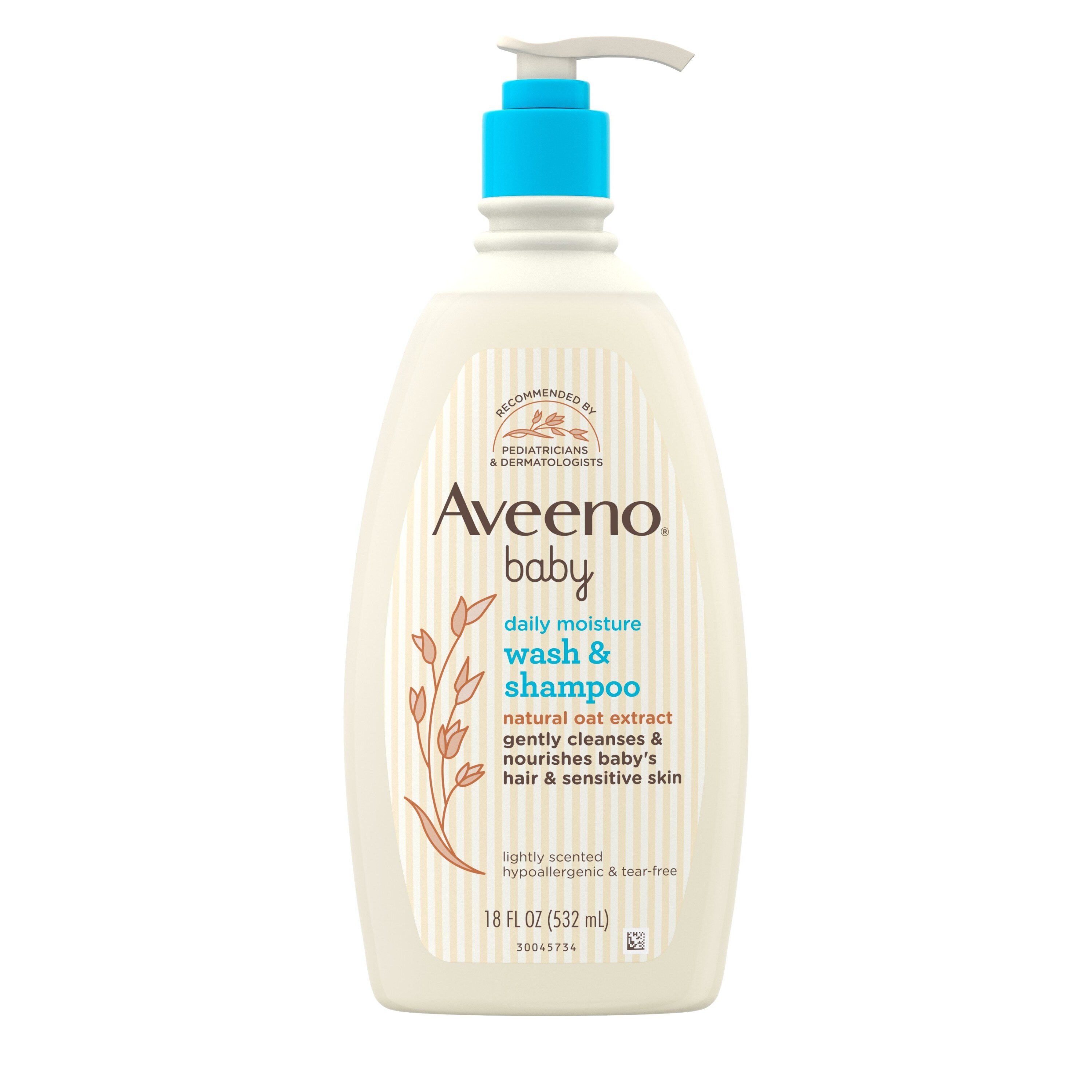 Aveeno Baby Daily Moisture Body Wash & Shampoo, Oat Extract - 18 Oz , CVS