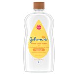 Johnson's Baby Oil with Shea & Cocoa Butter, 20 fl. oz, thumbnail image 1 of 5