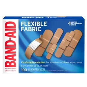 Band-Aid Brand Flexible Fabric Adhesive Bandages, Assorted Sizes