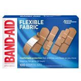 Band-Aid Brand Flexible Fabric Adhesive Bandages, Assorted Sizes, thumbnail image 1 of 9