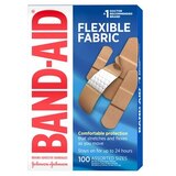 Band-Aid Brand Flexible Fabric Adhesive Bandages, Assorted Sizes, thumbnail image 2 of 9