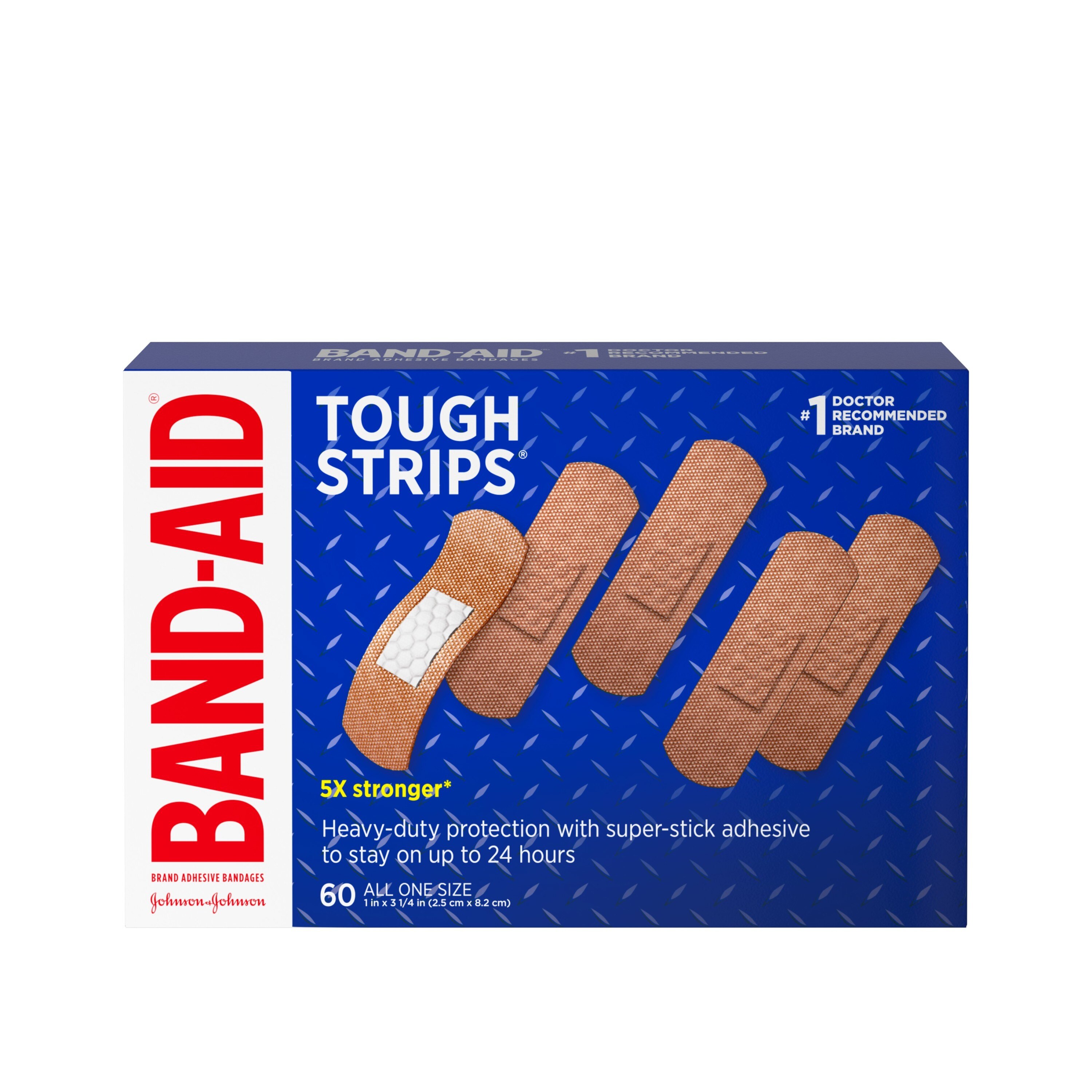 Band-Aid Brand Tough Strips Adhesive Bandage, All One Size, 60 Ct , CVS