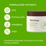 Aveeno Positively Radiant Intensive Moisturizing Night Cream, 1.7 OZ, thumbnail image 2 of 15