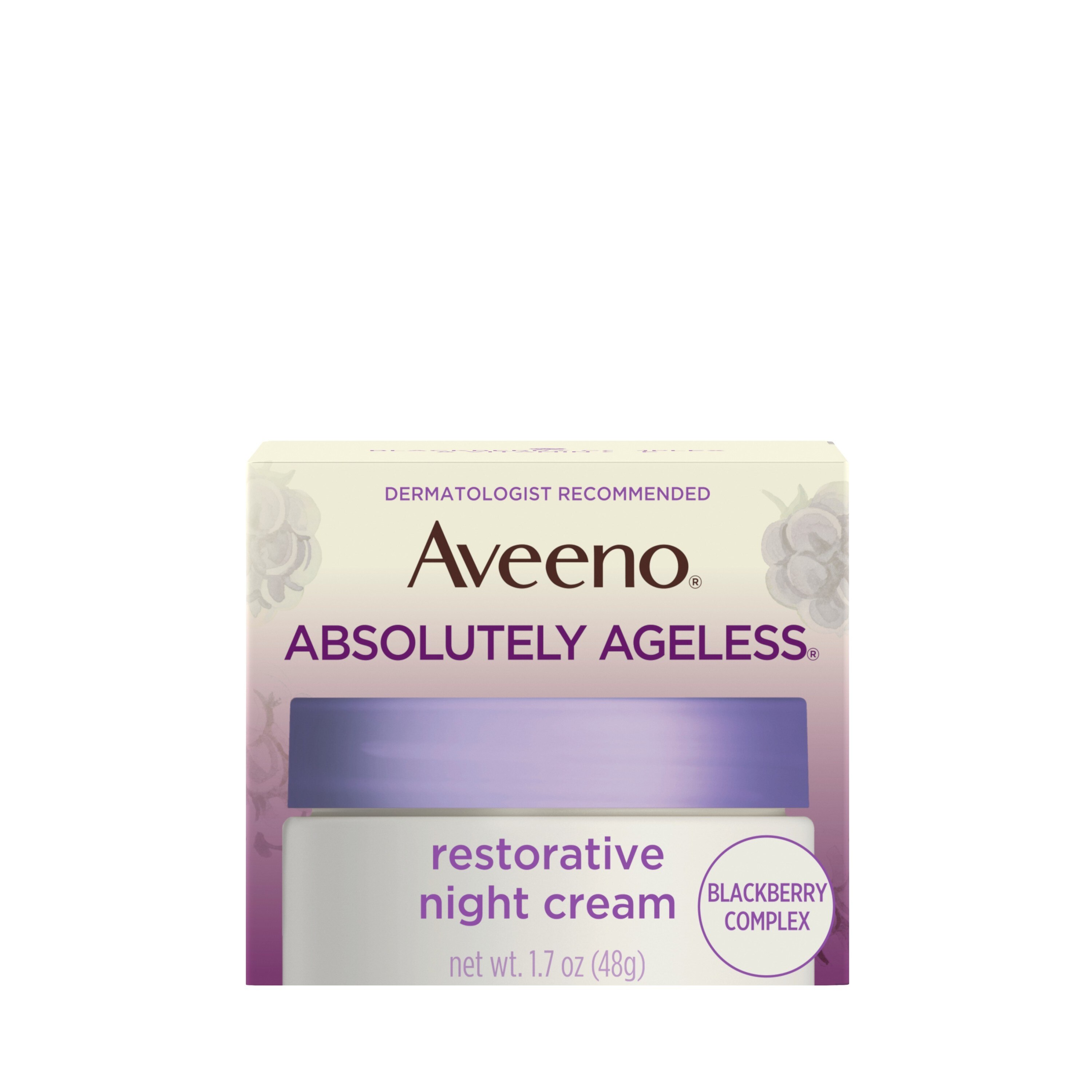 Aveeno Absolutely Ageless - Crema facial reparadora, noche, 1.7 oz