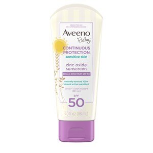 Aveeno Baby Continuous Protection Zinc Oxide Mineral Sunscreen, SPF 50 - 3 Oz , CVS