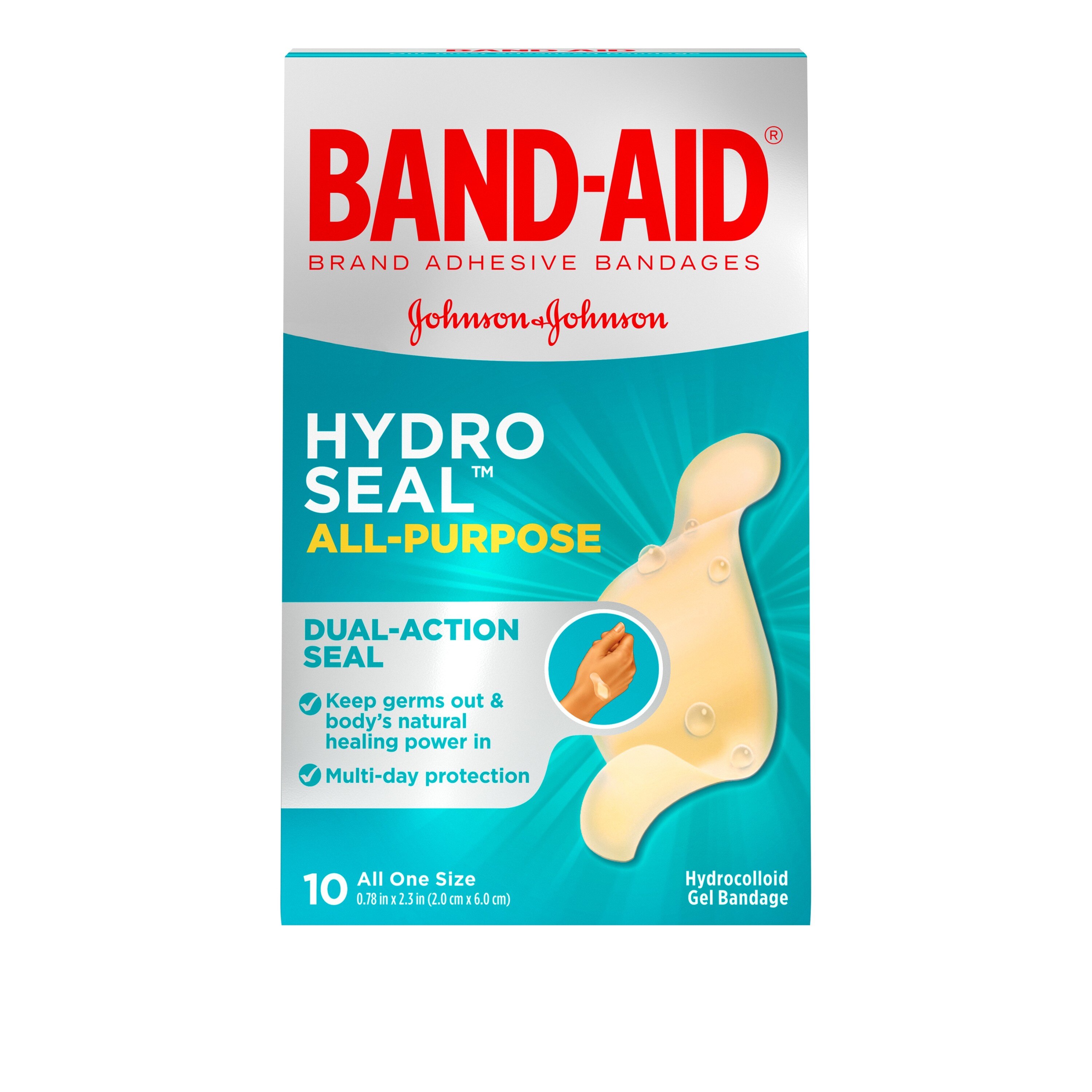 Band-Aid Brand Hydro Seal - Apósitos adhesivos multiuso, 10 u.