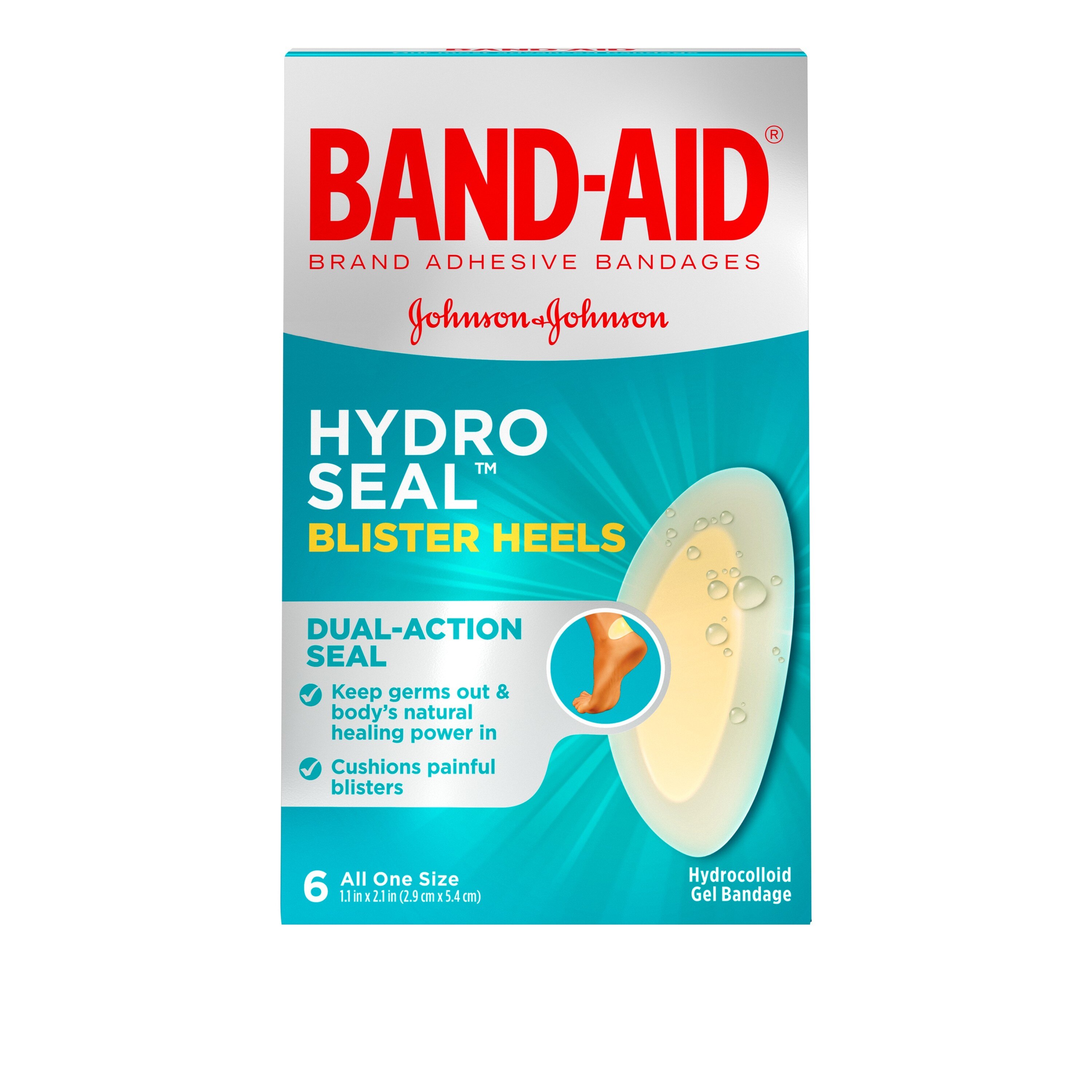 Band-Aid Brand Hydro Seal Adhesive Bandages For Heel Blisters, 6 Ct , CVS