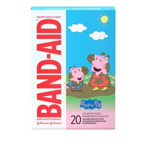 Band-Aid - Apósitos, Peppa Pig, varios tamaños, 20 u.