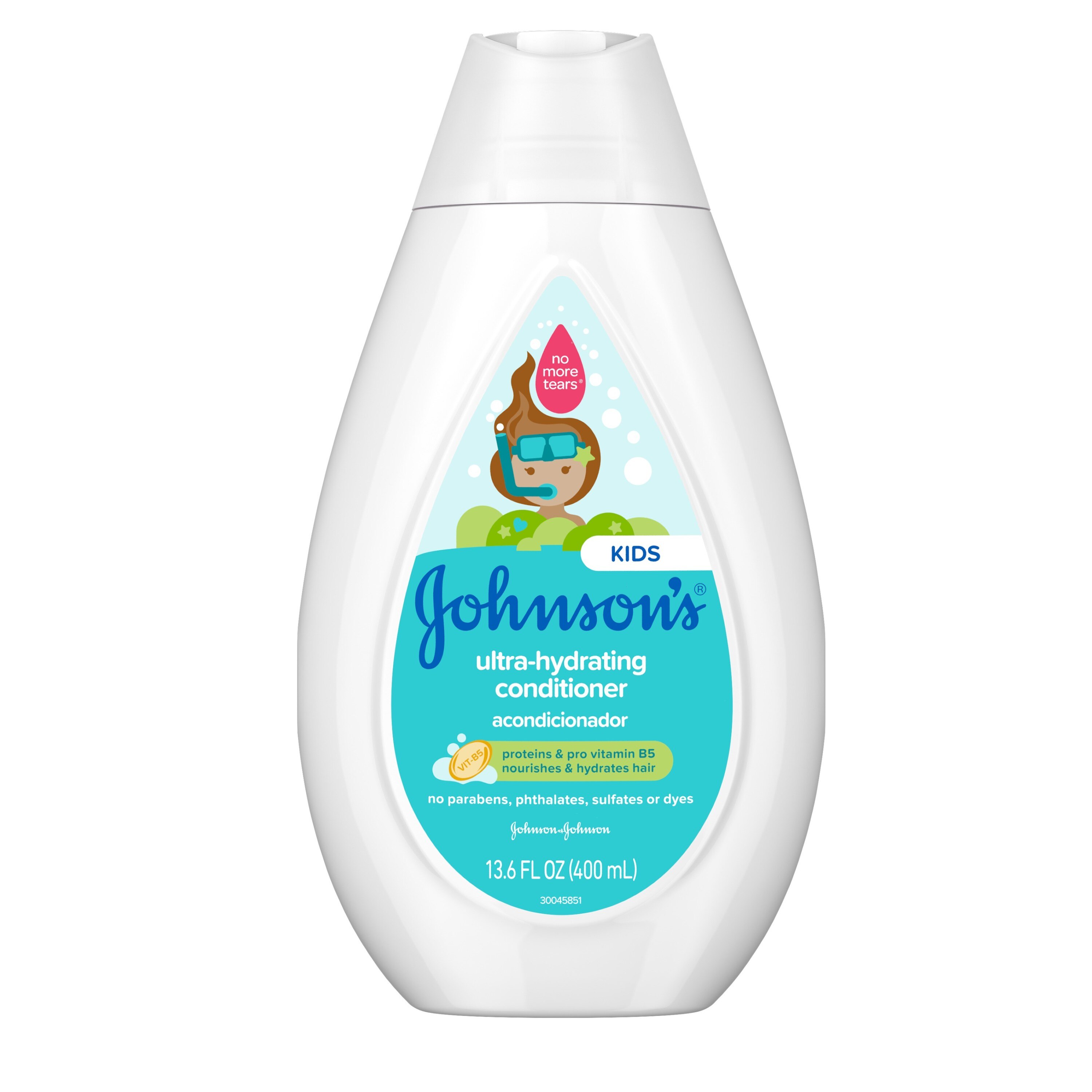 Johnson's Ultra-Hydrating Tear-Free Kids' Conditioner, 13.6 fl. oz