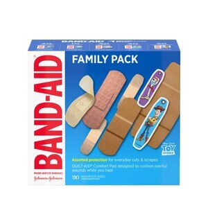 Band-Aid Brand Adhesive Bandage Family Variety Pack, Assorted, 110 CT