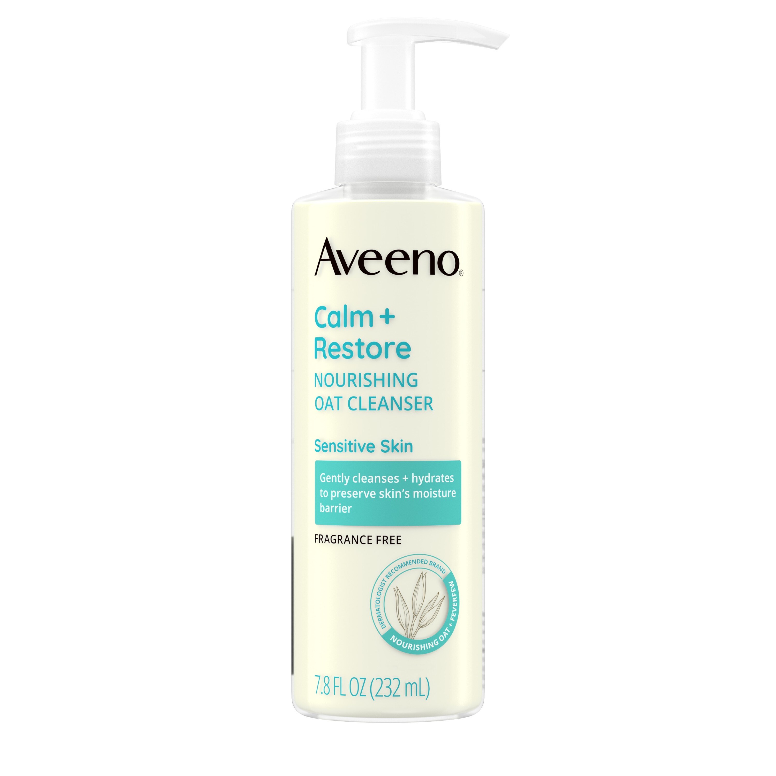 Aveeno Calm + Restore Gentle Nourishing Oat Face Cleanser, 7.8 Oz , CVS