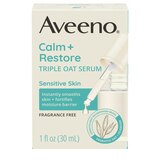Aveeno Calm + Restore Triple Oat Sensitive Skin Face Serum, 1 OZ, thumbnail image 1 of 15