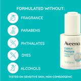 Aveeno Calm + Restore Triple Oat Sensitive Skin Face Serum, 1 OZ, thumbnail image 3 of 15