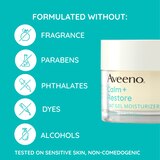 Aveeno Calm + Restore Oat Gel Trial Size Face Moisturizer for Sensitive Skin, 0.5 OZ, thumbnail image 3 of 15