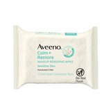 Aveeno Calm + Restore Nourishing Makeup Remover Face Wipes, 25CT, thumbnail image 5 of 10