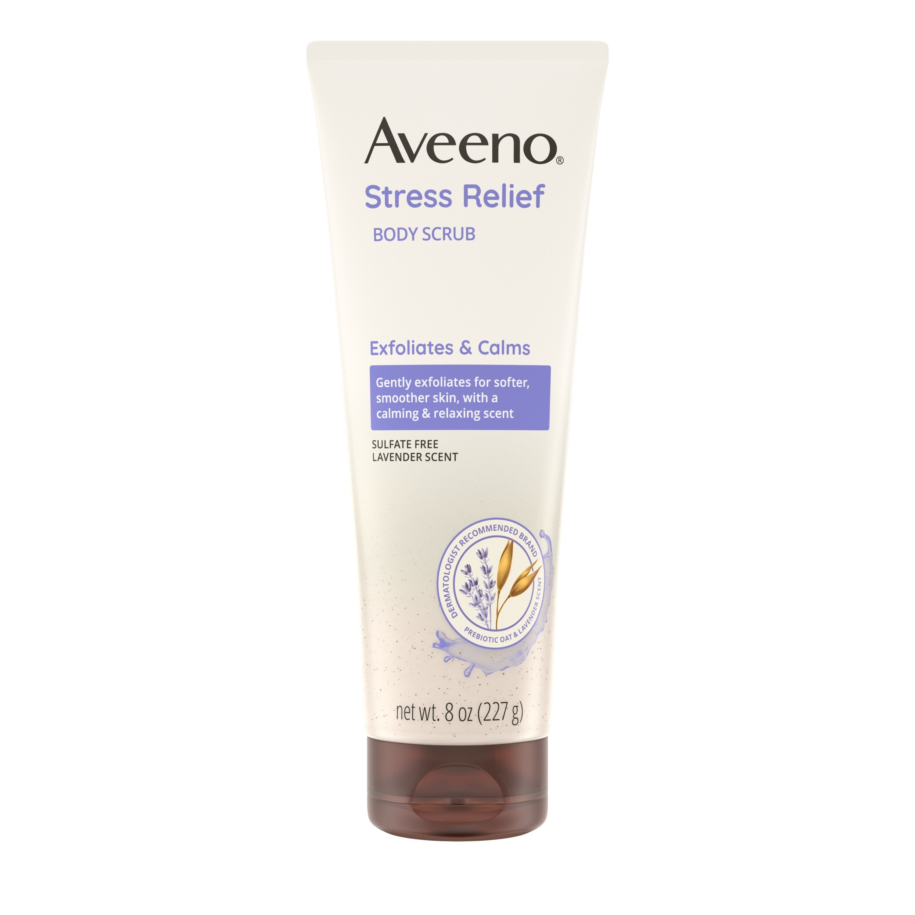 Aveeno Stress Relief Exfoliating Body Scrub, Lavender Scent, 8 Oz , CVS