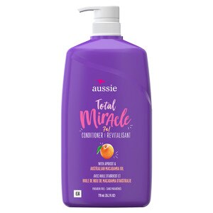 Aussie Total Miracle with Apricot & Macadamia Oil, Paraben Free Conditioner, 26.2 OZ