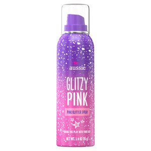 Aussie Travel Size Glitzy Blue Glitter Spray, 3.4 OZ