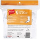 Hanes Women's Cushion White Socks Size 5-9, thumbnail image 2 of 2