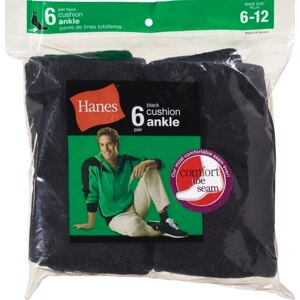 Hanes Men's Cusion Black Socks Size 6-12 (with Photos, Prices & Reviews ...