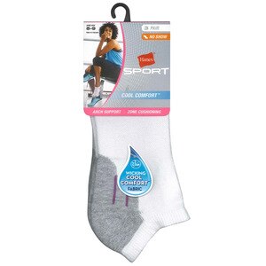 Hanes Women's Sport Cool Comfort No Show Athletic Socks, 3 ct | CVS