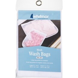 Whitmor White Mesh Laundry Bags (Set of 2) 6154-140-PDQ - The Home